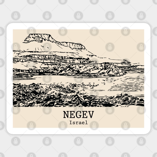 Negev - Israel Magnet by Lakeric